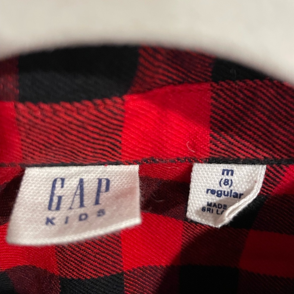 NWOT Kids Buffalo Plaid Collared Shirt - Picture 3 of 3